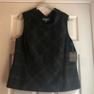 Merona Plaid Sleeveless Blouse *NWT*